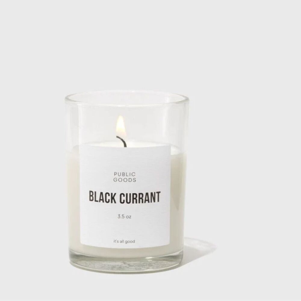 Public Goods Black Currant Scented Soy Candle 3.5 oz Eco-Friendly Vegan - Picture 4 of 6